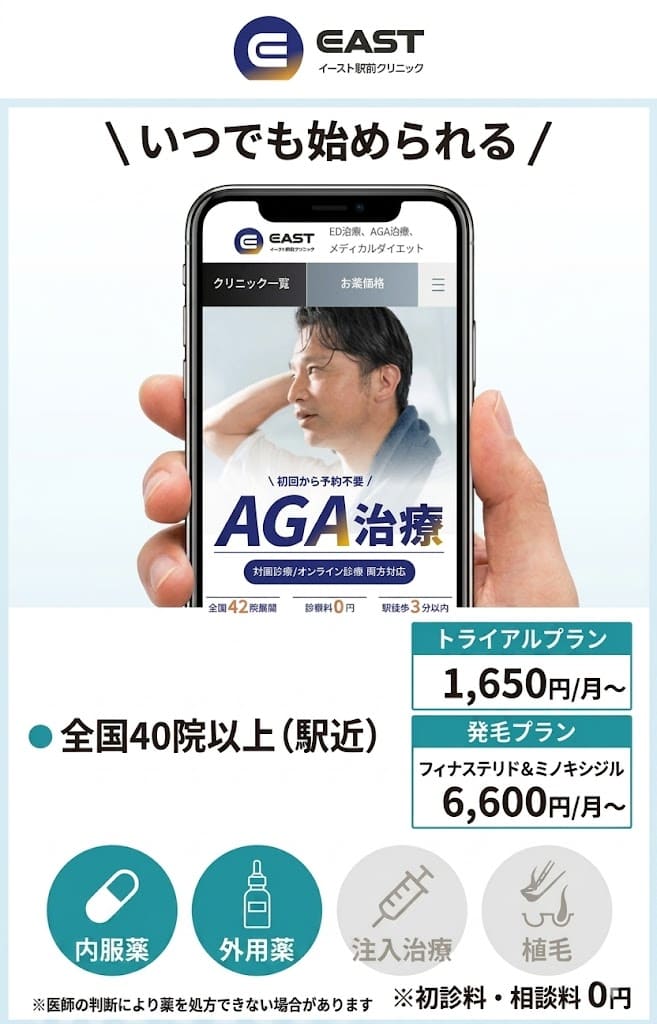 イースト駅前クリニックの特徴