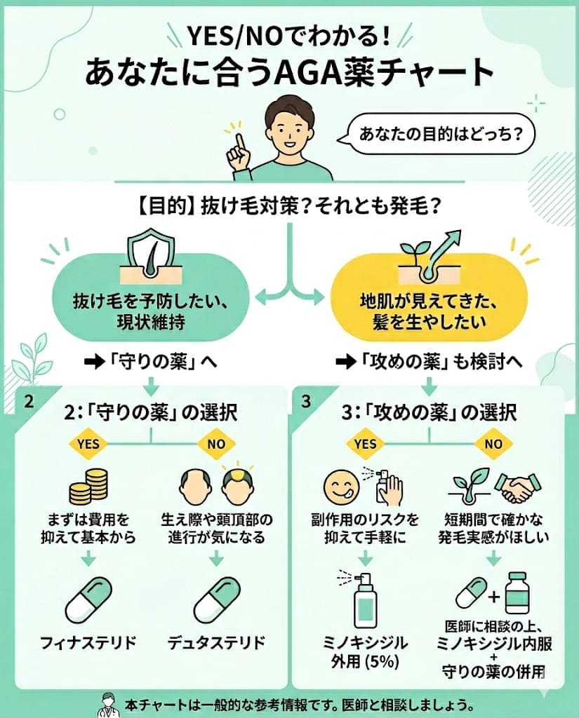 AGA治療薬の選び方